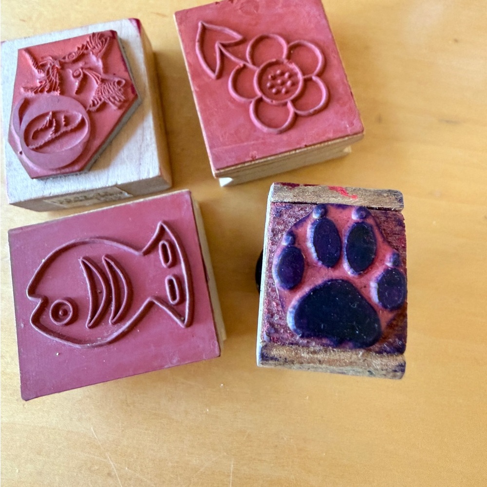 Red and Black Craft Stamp Set